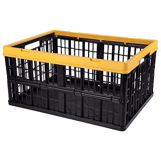Ящик для хранения Бытпласт складной, 48 х 35 х 23 см, черный