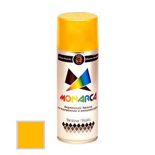 Краска аэрозольная East Brand Monarca 30187, яркое золото, 520 мл