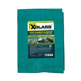 Тент сроительный X-Glass, 3 х 5 м, зеленый