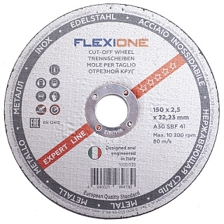 Круг отрезной по металлу Flexione 150 х 2,5 х 22 мм