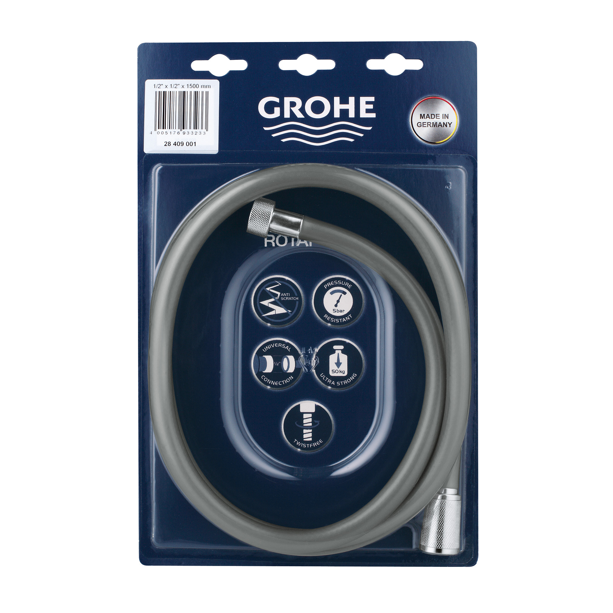 шланг для душа grohe с защелкой