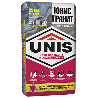 Клей для плитки Unis Гранит, 25 кг