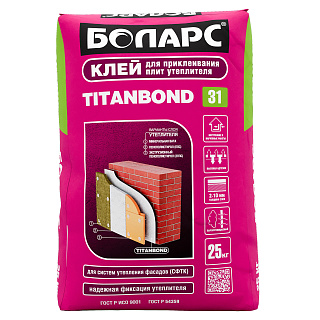 Клей для изоляционных материалов Боларс Titanbond, 25 кг