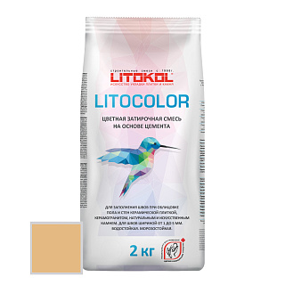 Затирка цементная LITOKOL LITOCOLOR L.24 карамель, 2 кг