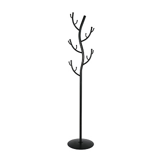 Вешалка напольная дерево 370,5х370,5х1810мм черная