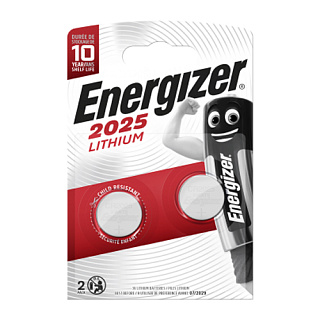 Батарейка литиевая Energizer CR2025, 2 шт.