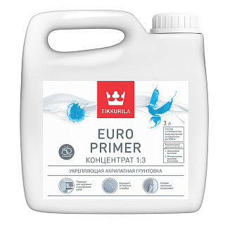 Грунтовка Tikkurila Euro Primer, 3 л