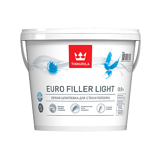 Шпатлевка финишная Tikkurila Euro Filler Light KTA, 0,9 л